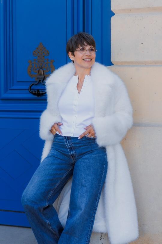 Cappotti Donna White Kzell 8782 Efashion Paris