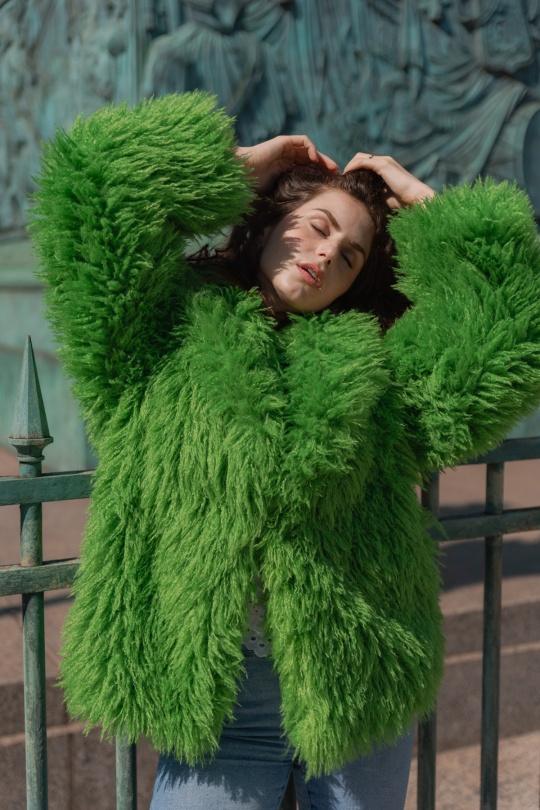 Cappotti Donna Green Kzell 8718 Efashion Paris