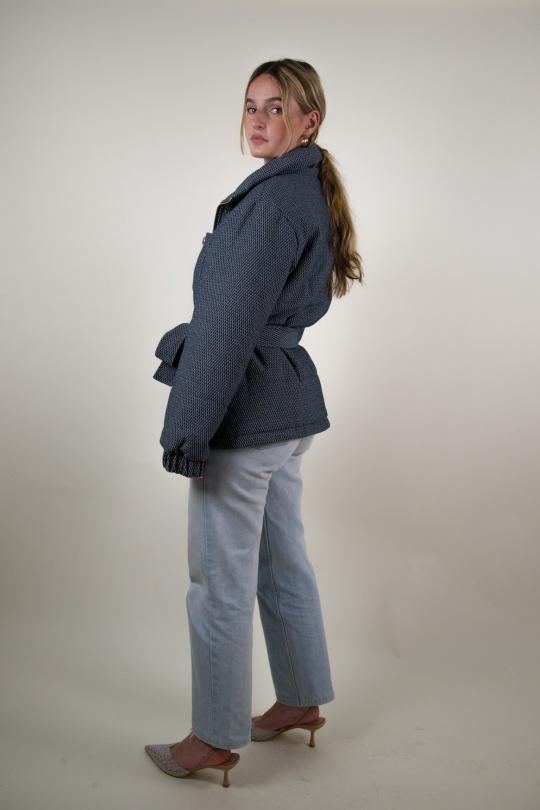 Doudounes Femme Bleu Kzell 8727 Efashion Paris