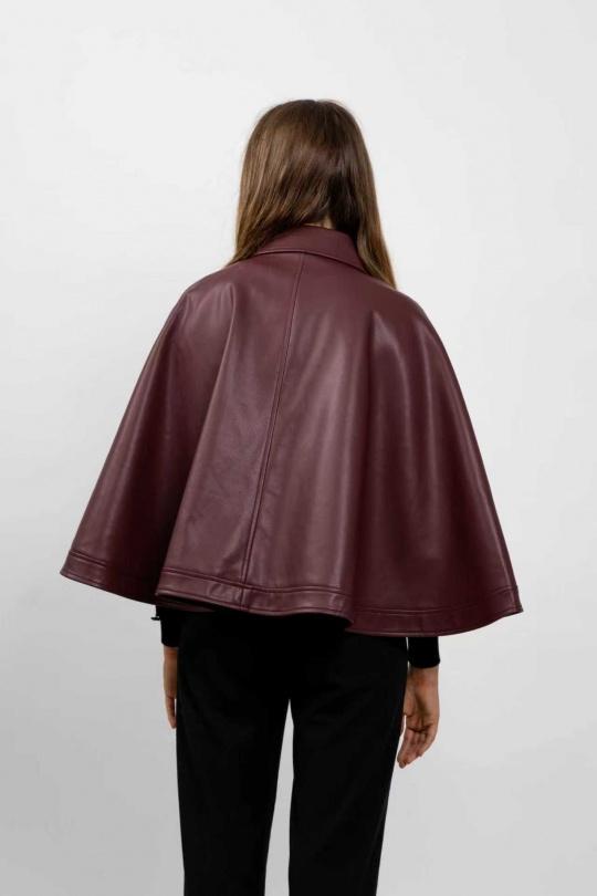 Capes et ponchos Femme Bordeaux Kzell 8809 Efashion Paris