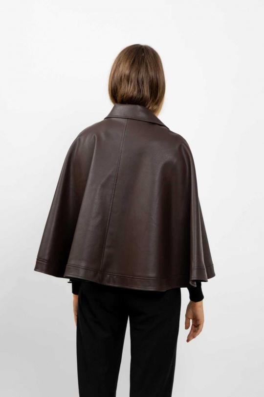 Capes et ponchos Femme Bordeaux Kzell 8809 Efashion Paris