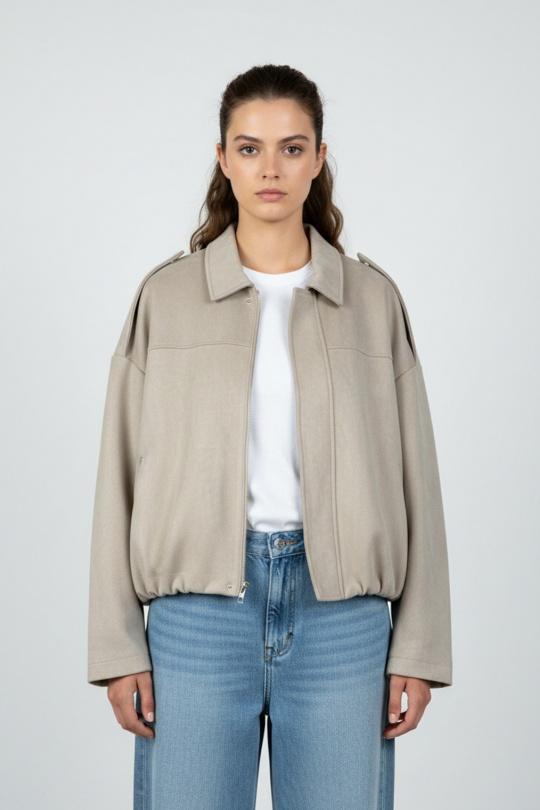 Vestes  Femme Beige Kzell 8788 Efashion Paris