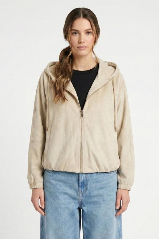 Vestes  Femme Beige Kzell 8823 Efashion Paris