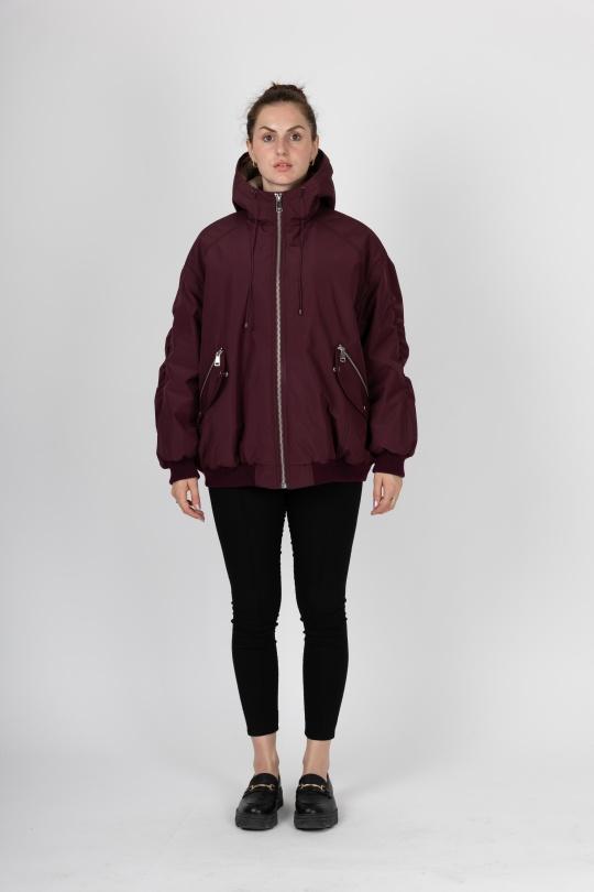 Vestes  Femme Aubergine Kzell 8781 Efashion Paris