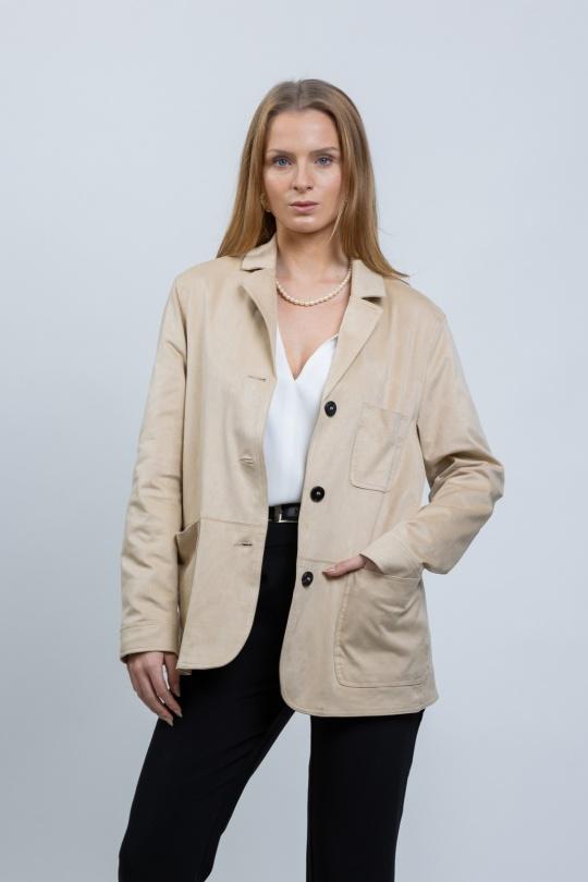 Vestes  Femme Beige Kzell 8826 Efashion Paris
