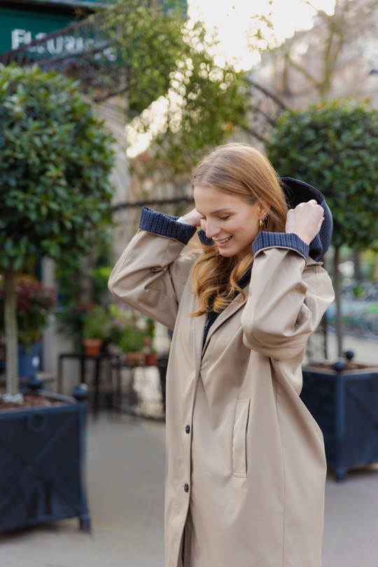 Trenchs Femme Beige Kzell 3603 Efashion Paris