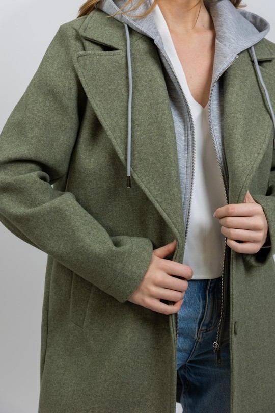 Manteaux Femme Vert Kzell 3616 Efashion Paris