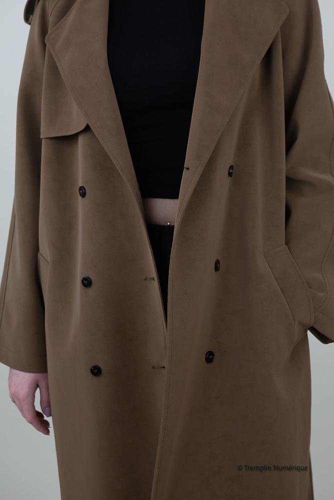 Trenchs Femme Moka Kzell 3538 #c Efashion Paris