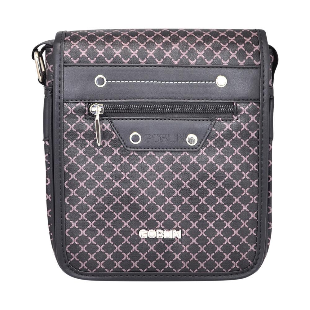 Bandoleras Marroquinería Black GOBLIN SAC BANDOULIER SB4-1 NOIR #c Efashion Paris