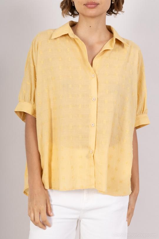 Chemises Femme Jaune COLOR BLOCK 25119496 Efashion Paris