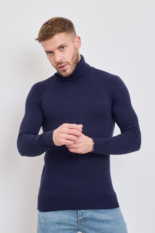 Jumpers Men Navy blue SD7 JMTEXX D703 Efashion Paris