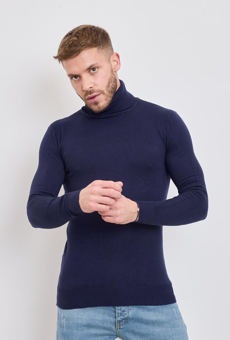 Jumpers Men Navy blue SD7 JMTEXX D703 #c Efashion Paris