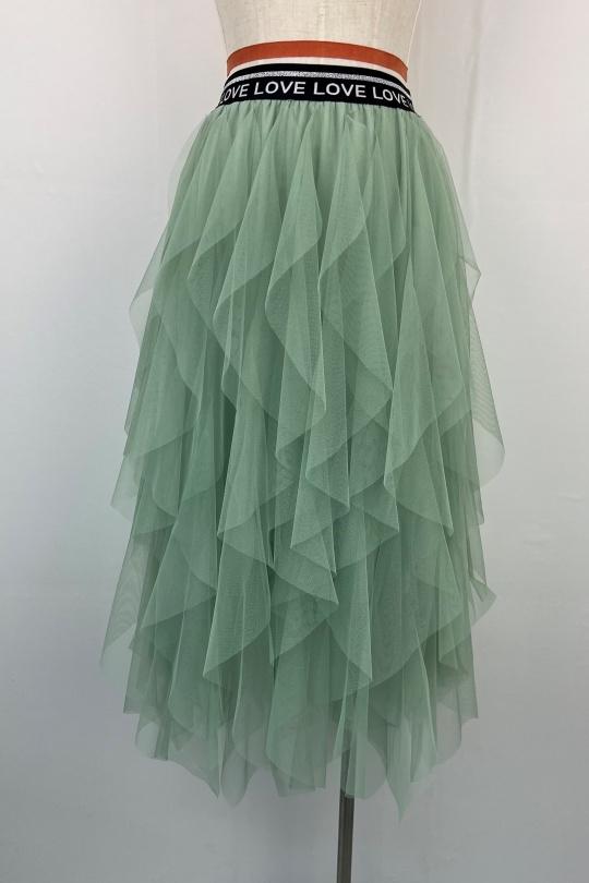Jupes Femme Vert AIKHA 07-3391 Efashion Paris