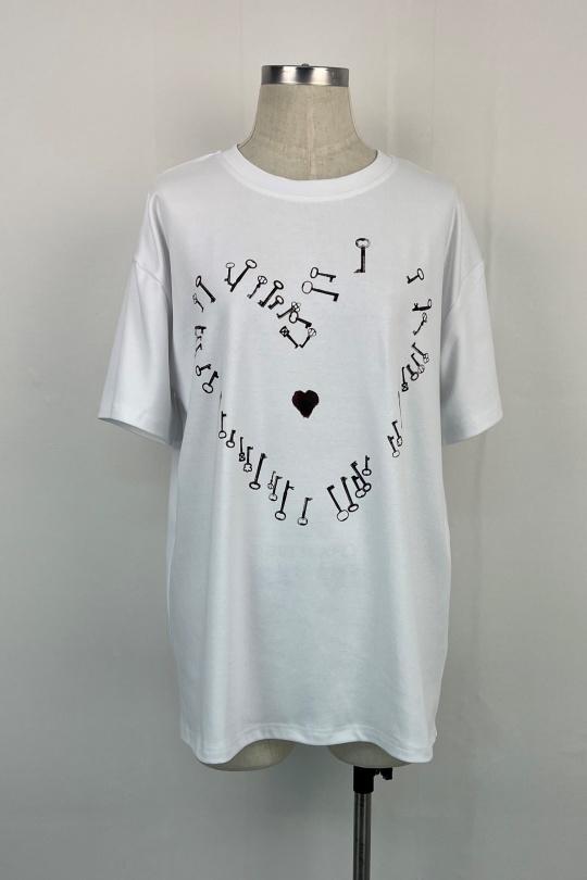 T-shirts Women White AIKHA 05-3462 Efashion Paris