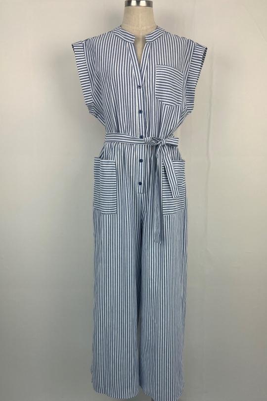 Combinaisons Femme Bleu AIKHA 06-3477 Efashion Paris