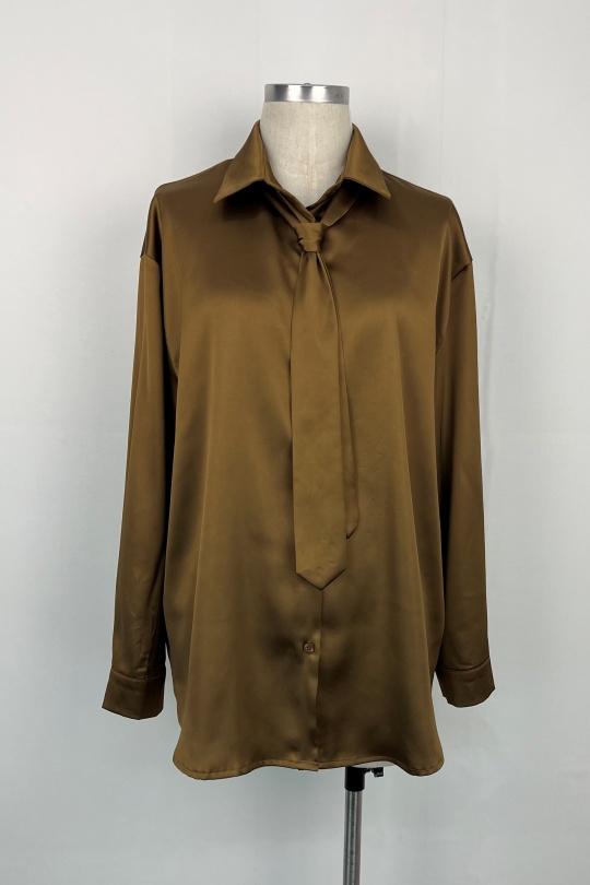 Camicie Donna Brown AIKHA 05-3585 Efashion Paris