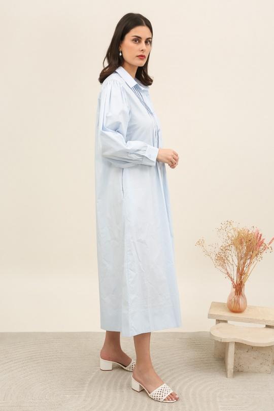 Robes longues Femme Jaune AIKHA 02-3645 Efashion Paris