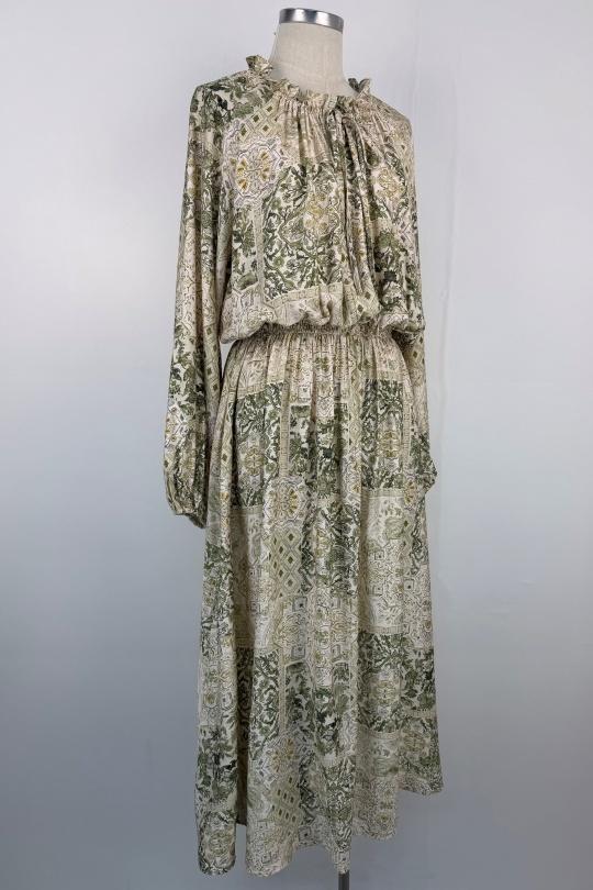 Robes longues Femme Rose AIKHA 02-3628 Efashion Paris