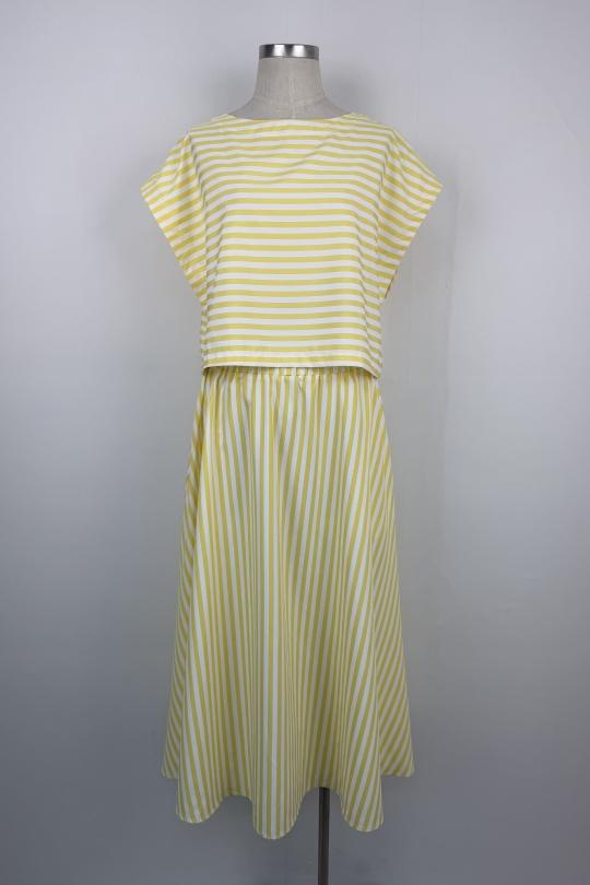 T-shirts Femme Jaune AIKHA 05-3619 Efashion Paris