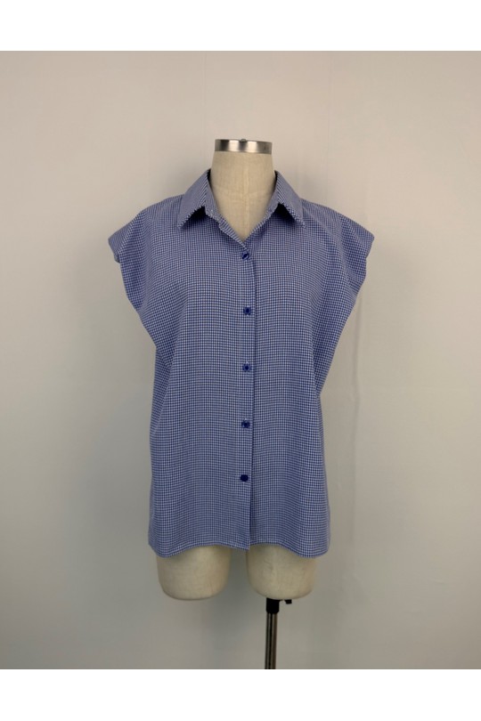 Chemises Femme Bleu AIKHA 05-3669 Efashion Paris