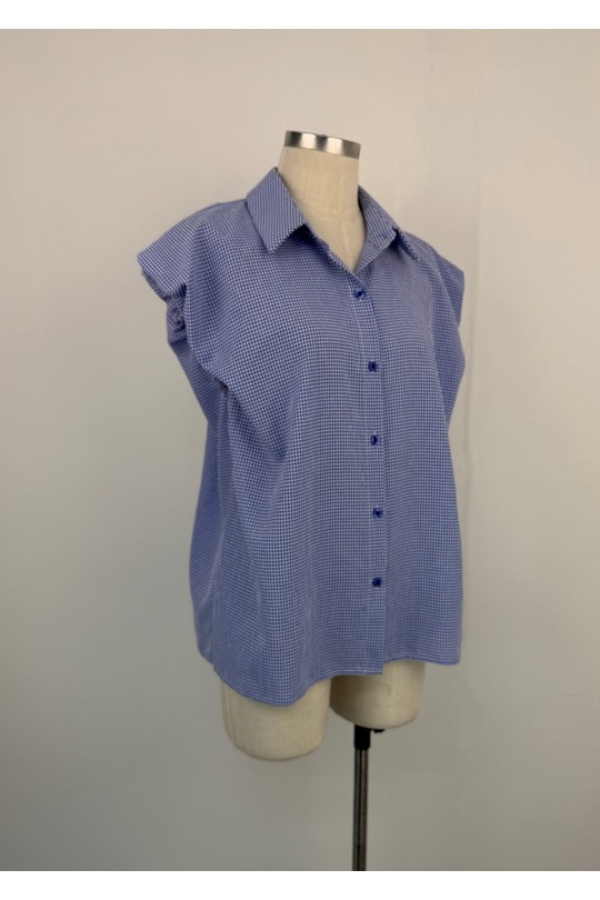 Chemises Femme Bleu AIKHA 05-3669 Efashion Paris