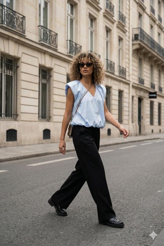 Top Donna White AIKHA 05-3607 Efashion Paris