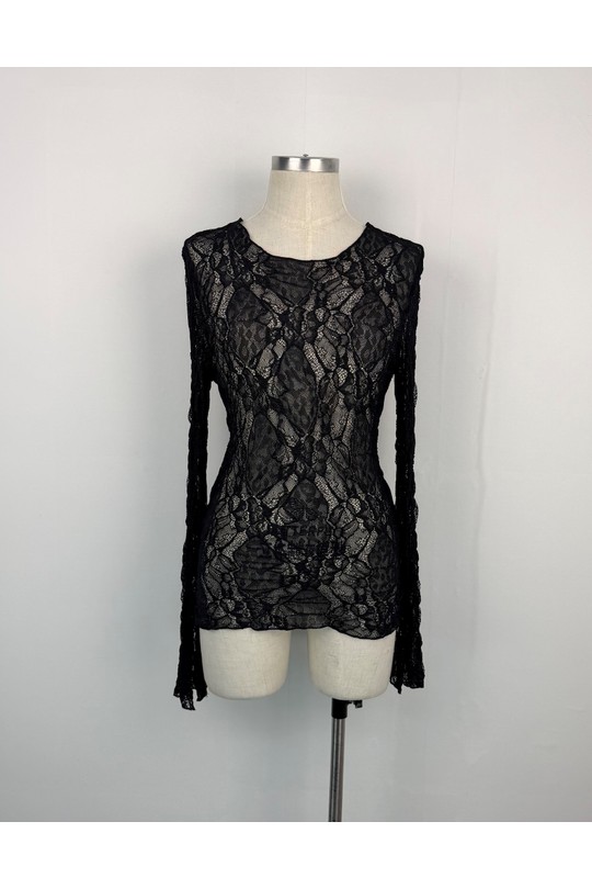 Tops Femme Noir AIKHA 05-3671 Efashion Paris