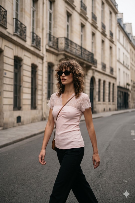 Tops Femme Blanc AIKHA 05-3680 Efashion Paris