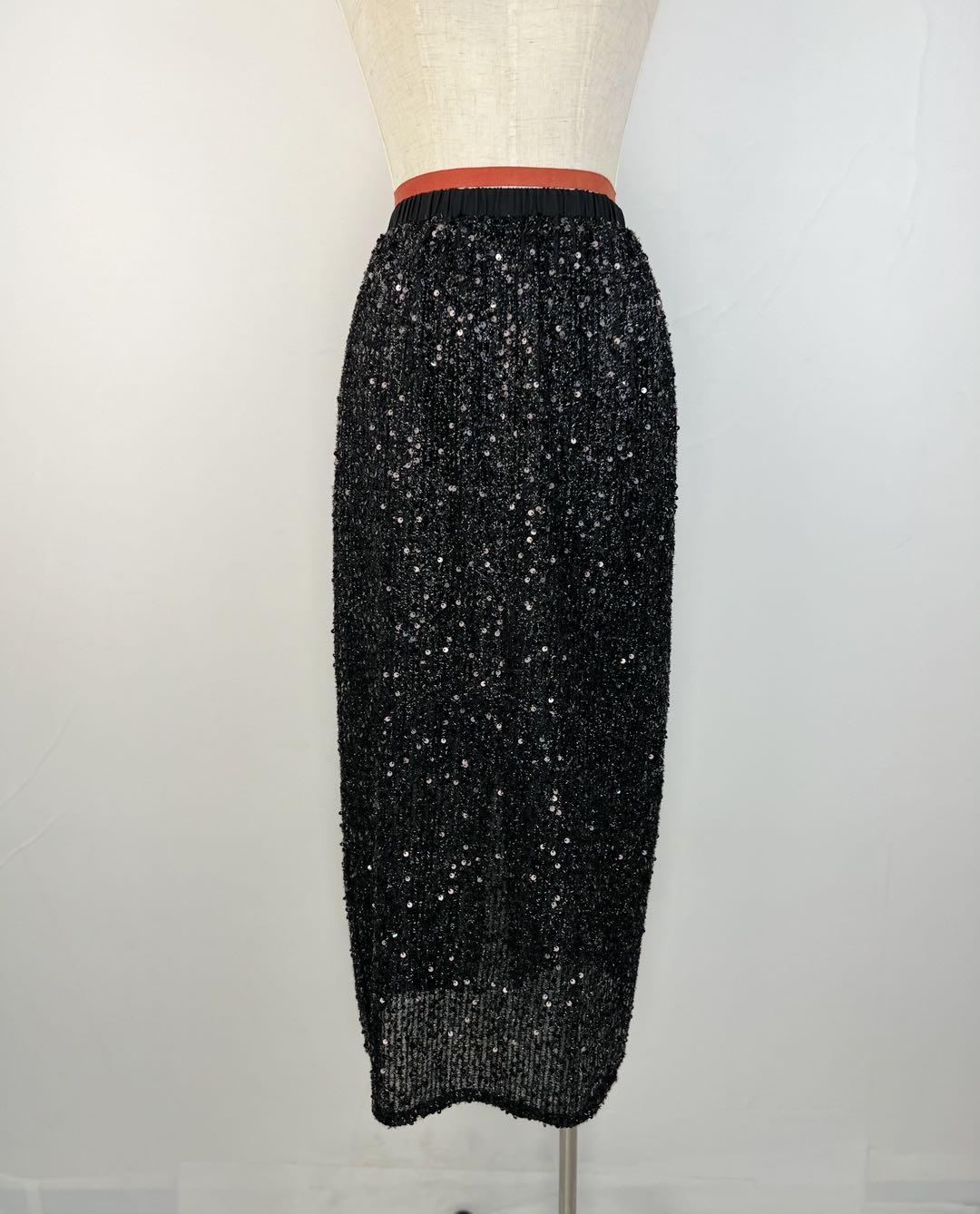 Jupes Femme Noir AIKHA 07-3003 #c Efashion Paris