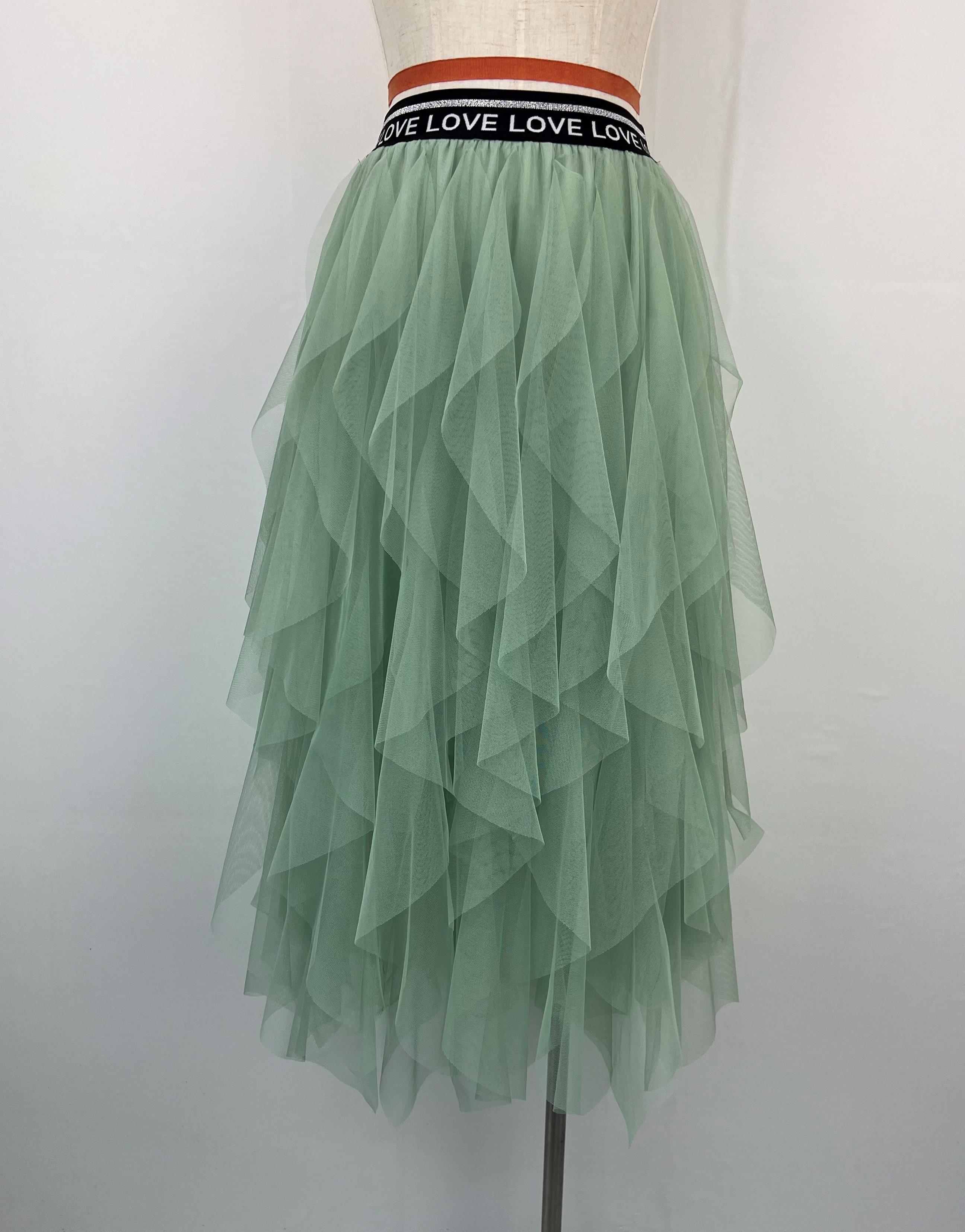 Jupes Femme Vert AIKHA 07-3391 #c Efashion Paris