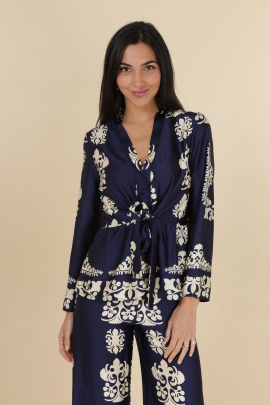 Blouses Femme Marine Amy&Clo in vogue V3339 Efashion Paris