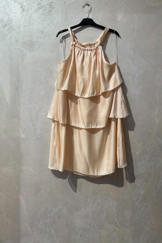 Vestidos cortos Mujer Nude Amy&Clo in vogue PR25973 Efashion Paris