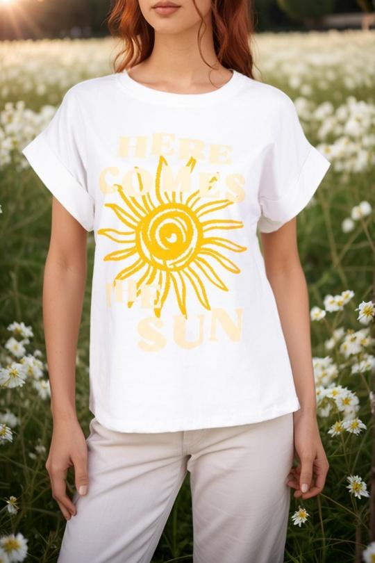Camisetas Mujer White Amy&Clo in vogue PR4308-J25 Efashion Paris