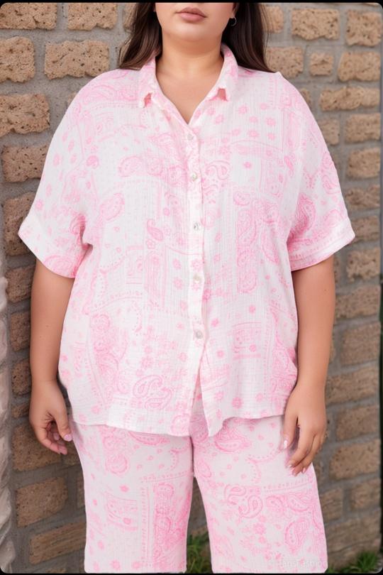 Camicie & camicette Donna Pink Amy&Clo in vogue AC7795 Efashion Paris