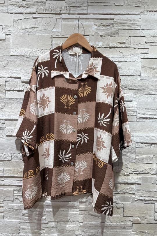 Camicie & camicette Donna Brown Amy&Clo in vogue AC26755 Efashion Paris