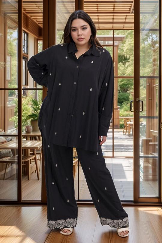 Completi Donna Black Amy&Clo in vogue AC440 Efashion Paris