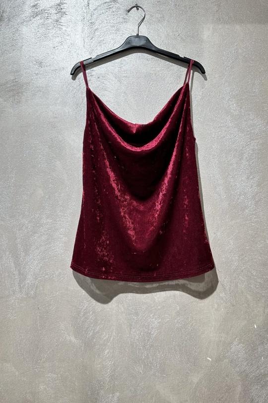 Canotte Donna Burgundy Amy&Clo in vogue PR35525 Efashion Paris
