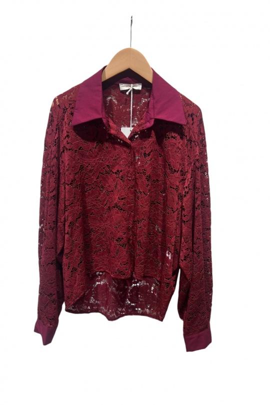 Camicie Donna Burgundy Amy&Clo in vogue PR68224 Efashion Paris