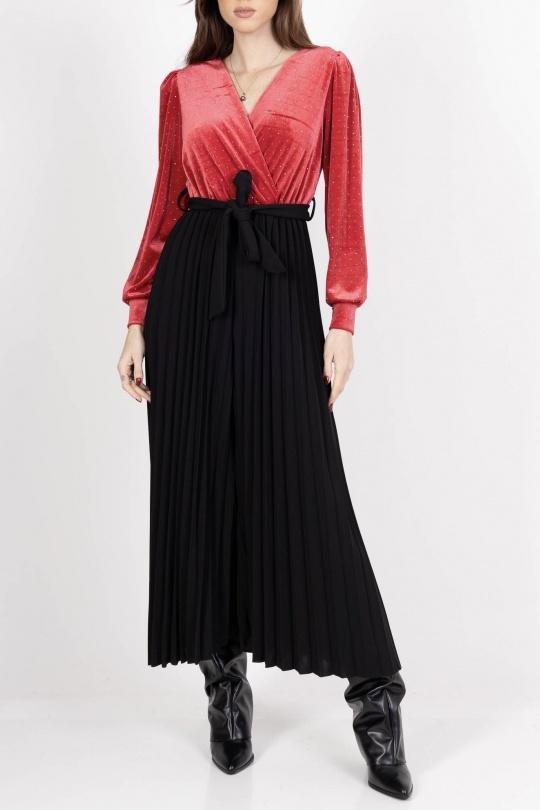 Jumpsuits Women Red Amy&Clo in vogue PR22095 Efashion Paris