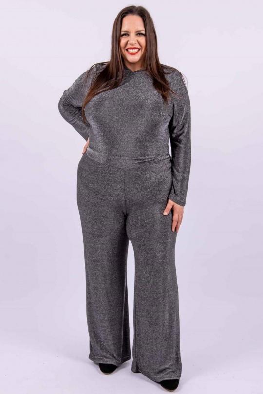 Trousers Women Silver Amy&Clo in vogue AC472 Efashion Paris