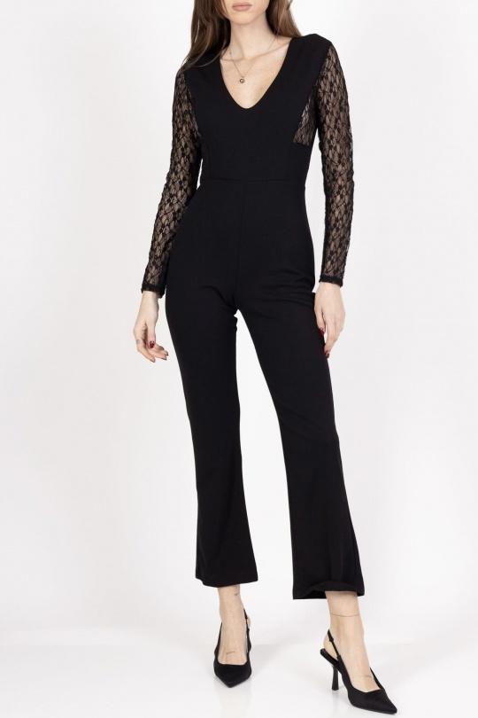 Jumpsuits Women Black Amy&Clo in vogue PR9915 Efashion Paris