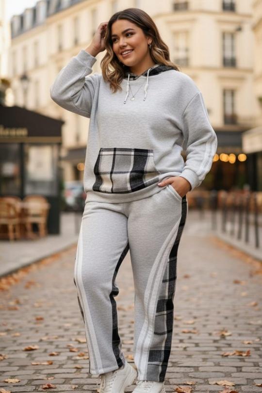 Ensembles Femme Gris Amy&Clo in vogue AC35687 Efashion Paris