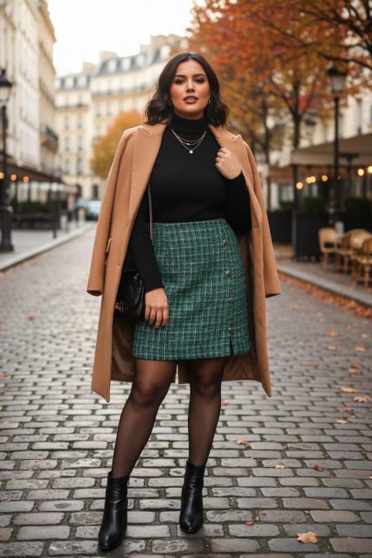 Jupes Femme Vert Amy&Clo in vogue AC283 Efashion Paris