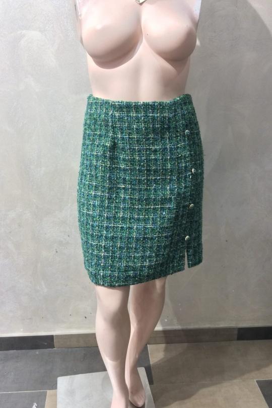 Jupes Femme Vert Amy&Clo in vogue AC283 Efashion Paris