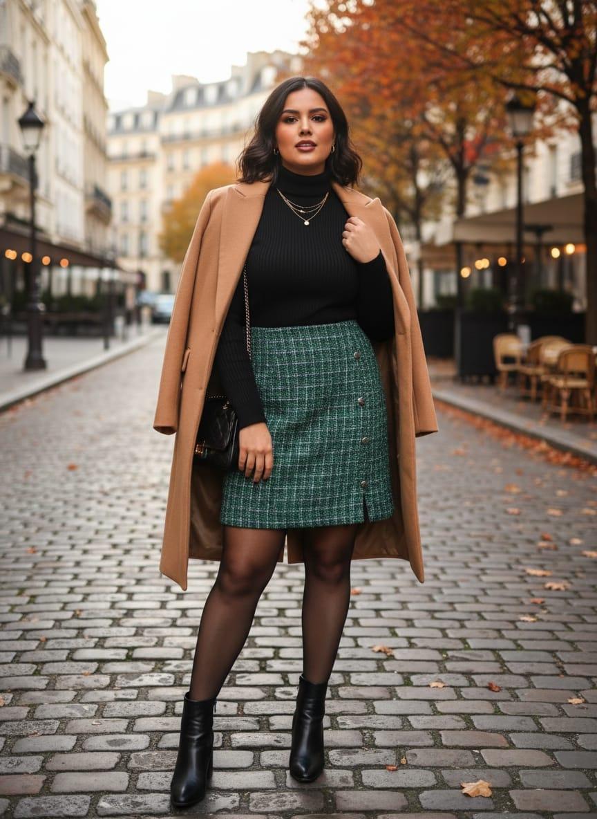 Jupes Femme Vert Amy&Clo in vogue AC283 #c Efashion Paris