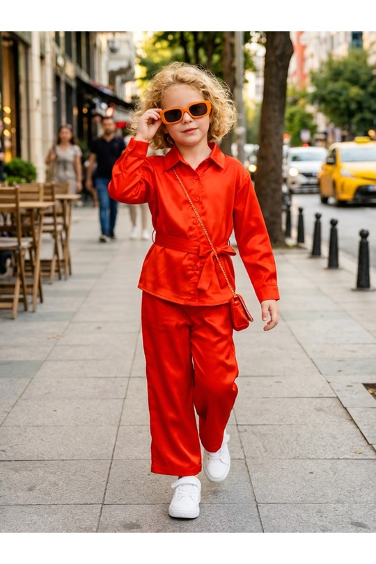 Conjuntos Niño y bébé  Orange CHICAPRIE 22F109 Efashion Paris