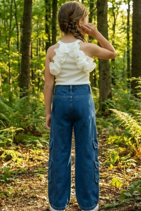 Bas Enfant & Bébé  Bleu CHICAPRIE FG23014 Efashion Paris