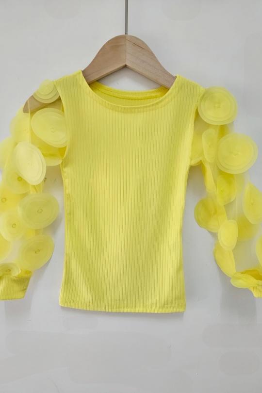 Hauts Enfant & Bébé  Jaune CHICAPRIE 24F022 Efashion Paris