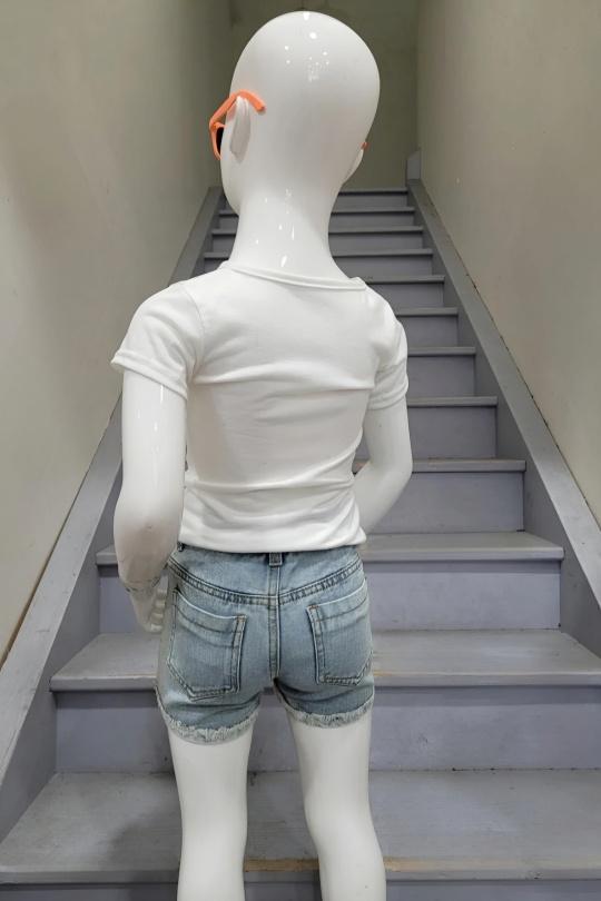 Bas Enfant & Bébé  Bleu clair CHICAPRIE FG22010 Efashion Paris