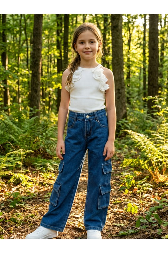Bas Enfant & Bébé  Bleu CHICAPRIE FG23014 #c Efashion Paris